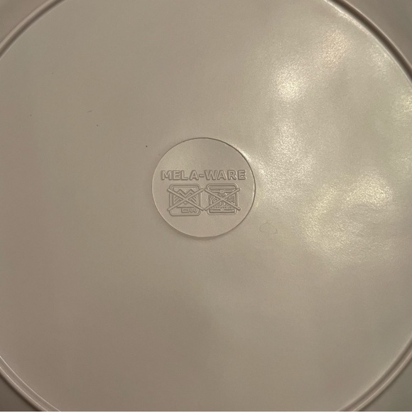 Mela-ware set of 8 plastic plates reusable light - Picture 2 of 4